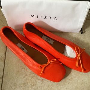 Miista Cesca Acid Red Brand New leather pumps shoe